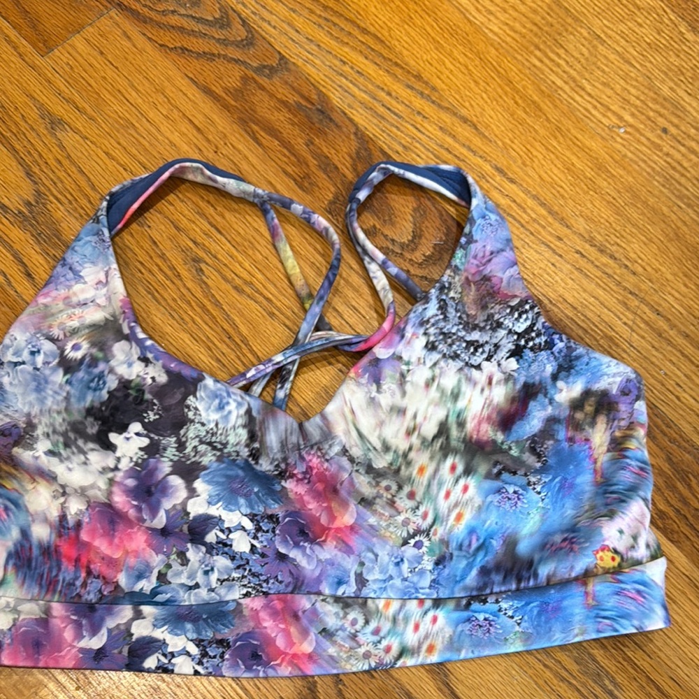 Athleta Blue and Purple Sports Bra Intimates